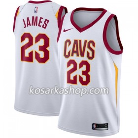 Dres Cleveland Cavaliers LeBron James 23 Nike 2017-18 Bijela Swingman